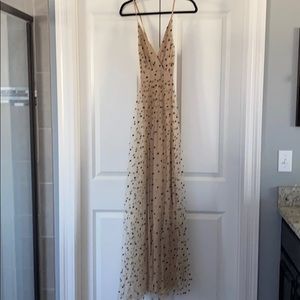 Taupe full length dress